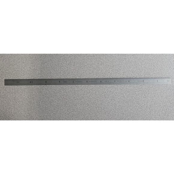 General (2) Stainless Steel Scales 12"  6" and (1) UnMarked 12" Total (3) Scales - Picture 5 of 6